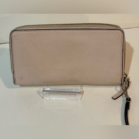 Kate Spade Blush Wristlet zip around wallet large clutch - Picture 4 of 6